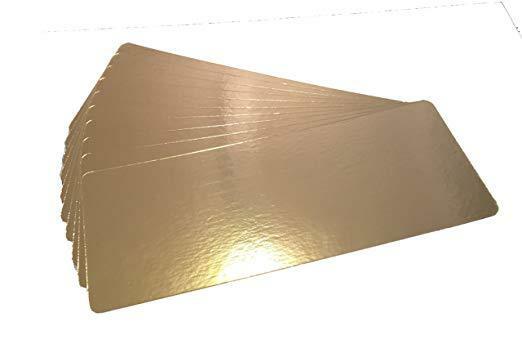 Gold and silver smoked salmon deli board, 7 x 19 in
