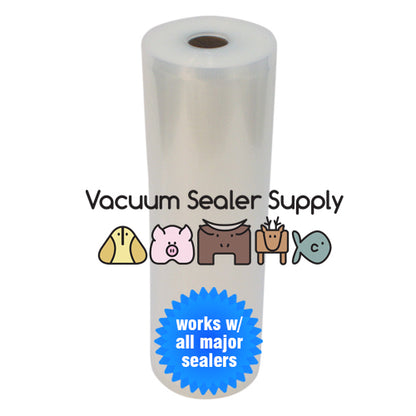 Embossed vacuum sealer rolls for home use