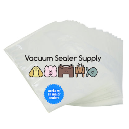 8 x 12  EMBOSSED 4 mil Quart Vacuum Sealer Bags for home use **FREE SHIPPING USA**